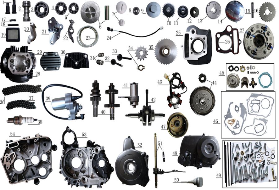 110cc 1+1 Aluminum Cylinder Engine(Cheetah)