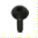 Large flat head hex socket bolts M6x16