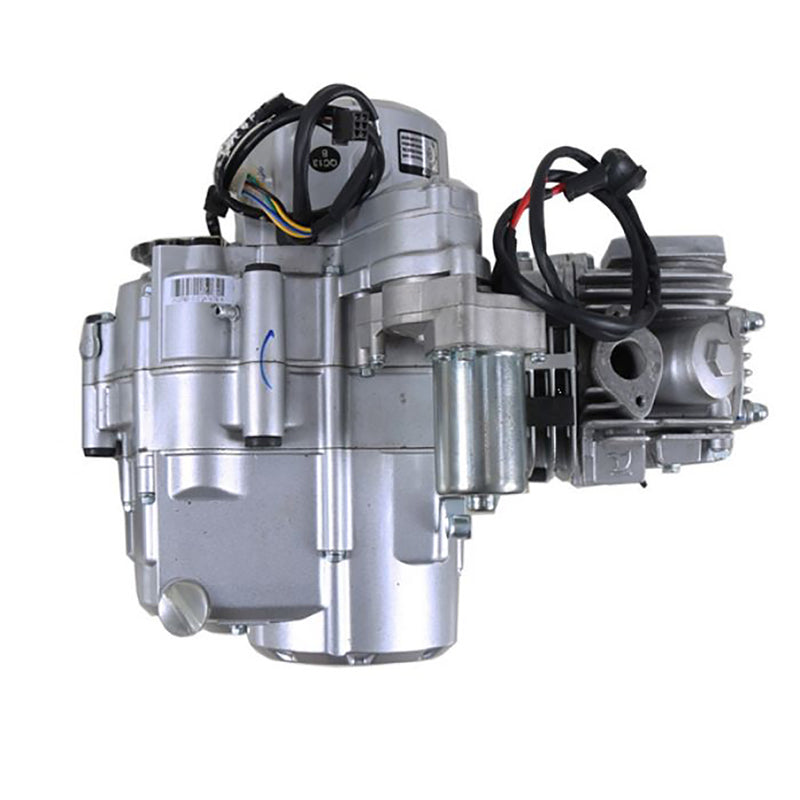 125cc Automatic w/ Reverse, Elec. Start Engine Steel Cylinder Silver (Mudhawk 10)